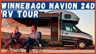 2019 Winnebago Navion 24D  Tour Our Home on Wheels [upl. by Darleen]