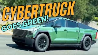 Tesla Cybertruck Goes Green [upl. by Blader]