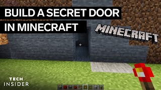 How To Make A Secret Door In Minecraft [upl. by Bean]