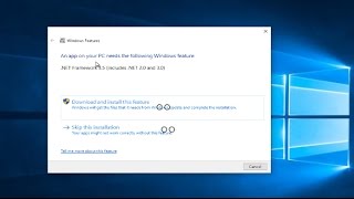 Install Net Framework 35 On Windows 10 Tutorial [upl. by Paolo]