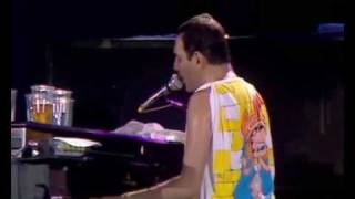 Queen  Bohemian Rhapsody Live At Wembley Stadium 1986 [upl. by Helbonnah]