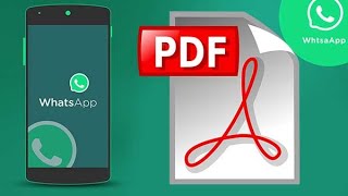 How to download pdf in whatsapp web [upl. by Lanrev]