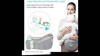 Baby Carrier Ergonomic Infant Multifunctional Waist Stool Newborn To Toddler [upl. by Volney]