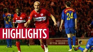 MATCH HIGHLIGHTS  Boro 4 Steaua Bucharest 2 April 2006 [upl. by Niuq9]