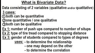 Statistics Ch 3 Bivariate Data 1 of 55 What is Bivariate Data [upl. by Ailem]