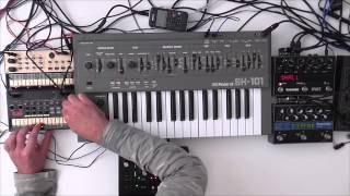 Roland SH101  Volca KeysBeatsMonotribe  Dark Waves [upl. by Luapnoj242]