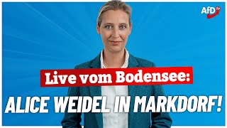 Live vom Bodensee Bundessprecherin Alice Weidel  AfD [upl. by Mil]