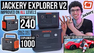 Jackery Explorer 240 amp 1000 V2 Review New Features Faster Charging amp More Power WiFi Control [upl. by Abra]