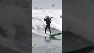 Tandem surfing at Malibu [upl. by Caia]