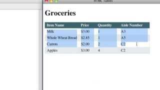 HTML Tables Tutorial [upl. by Kristina]