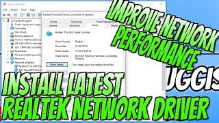 How To Manually Update To The Latest Realtek Network Driver Tutorial  Improve Network Performance [upl. by Reisch]