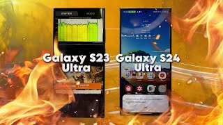 Samsung Galaxy S23 Ultra vs Galaxy S24 Ultra  Heavy Duty Performance Battle [upl. by Monetta]