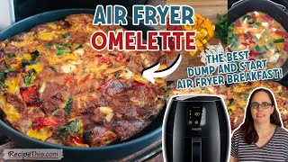 Air Fryer Omelette air fryer EASY as 123 method [upl. by Melleta933]