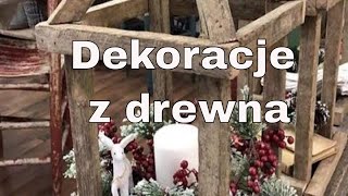 DEKORACJE Z DREWNA ĹšWIÄTA BOĹ»EGO NARODZENIA  POMYSĹY NA ĹšWIÄ„TECZNE OZDOBY Z DREWNA  INSPIRACJE [upl. by Minton]