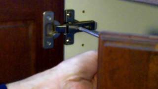 Cabinet Hinge Adjustments  European Cabinet Hinges [upl. by Aicilec951]