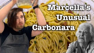 Marcella’s ‘traditional’ Carbonara seems a bit different… [upl. by Holofernes]