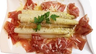 Rezept Spargel mit Parmaschinken und Parmesankäse [upl. by Ahtrim489]