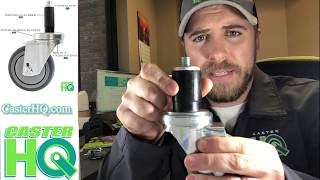 Expanding Stem Caster Installation Tutorial Video  CasterHQ TV [upl. by Alicirp631]