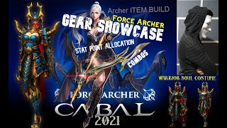 Cabal Online 2021 Force Archer BUILD SKILL STAT ITEM Gear Showcase [upl. by Demmer]