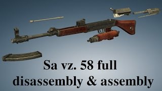 Sa vz 58 full disassembly amp assembly [upl. by Sirac]