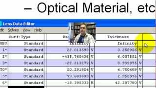 Zemax Tutorial  1  Lens Data Editor Interface [upl. by Zeuqcaj]