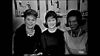 THE McGUIRE SISTERS interview on Person to Person 1960 [upl. by Deeyn]