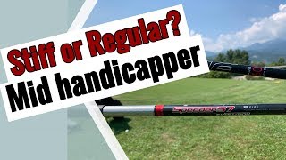 Regular vs Stiff Shaft  testing by midhandicapper [upl. by Glanti]