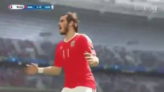 PES 17 GARETH BALE WINNING FREEKICK GOAL EURO 2016 RECREATION [upl. by Ilocin]