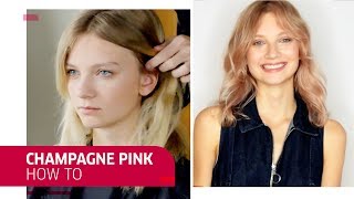 How to Create Champagne Pink Hair  Wella Professionals [upl. by Briant]