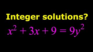 Solving a Quadratic Diophantine Equation [upl. by Anairuy]