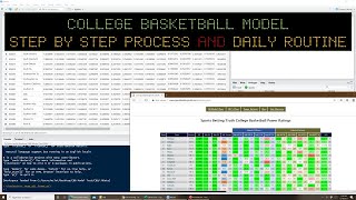 College Basketball Betting Model  Step by Step Operation and Maintenance Routine [upl. by Recnal925]