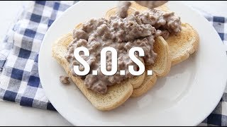 How to make SOS Creamy Hamburger Gravy [upl. by Harahs10]