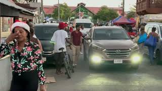 Saturday Shopping on Scotch Row before Christmas Eve Antigua and Barbuda December 23 2023 [upl. by Bedwell]