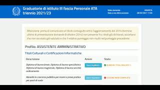 Video compilazione domanda terza fascia ATA 2021 2023 terzafasciaata graduatorieata tutorial [upl. by Idac]