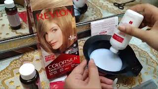 How to hair dye at home  Revlon carotene colour full hair dye amp review  Anaya vlogs [upl. by Uhej]