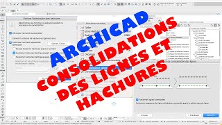 Archicad Consolidation lignes et hachures [upl. by Lanctot336]