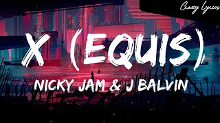 Nicky Jam x J Balvin  X EQUIS  Lyrics Video Oficial  Prod Afro Bros amp Jeon [upl. by Higley]