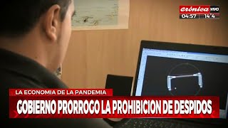 El Gobierno prorrogó la prohibición de los despidos [upl. by Titus]