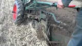 Trusty Tractor ploughing on its own Denham Plough Day 2010 [upl. by Lacee639]