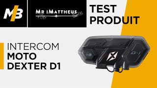 Intercom moto Dexter D1 lessai vidéo par Matt Adventure [upl. by Icrad]