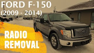 Ford F150  RADIO REMOVAL  REPLACEMENT 2011  2017 [upl. by Tarsus403]