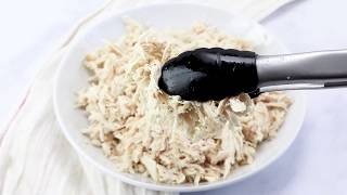 How to Make Moist Homemade SHREDDED CHICKEN BREASTS [upl. by Lleznol]