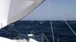 Catamaran Sailing in 40 knots  Red Sea [upl. by Ailedamla]