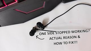 EarphoneHeadphone One Side Stopped WorkingActual Reason  How To Fix [upl. by Izzy]