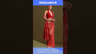 Red Khaddi Georgette Zari Weave Saree With Unstitched Blouse [upl. by Amil]