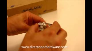 Adjusting a Schlage Residential Door Knob Latch [upl. by Querida]