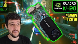 Nvidia Quadro K420  Gaming on a 10 QUADRO Card [upl. by Ecnerolf789]