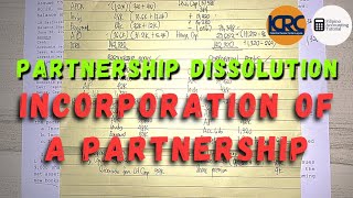 Partnership Dissolution  Incorporation of a Partnership [upl. by Aimak]