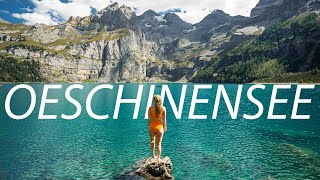 Oeschinensee Lake  EASY  STUNNING hike in Switzerland [upl. by Analli]