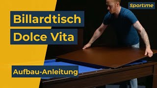 AufbauAnleitung Billard und Wohnzimmertisch Bison Dolce Vita [upl. by Addis]